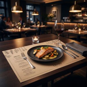 placemat bedrukt menu