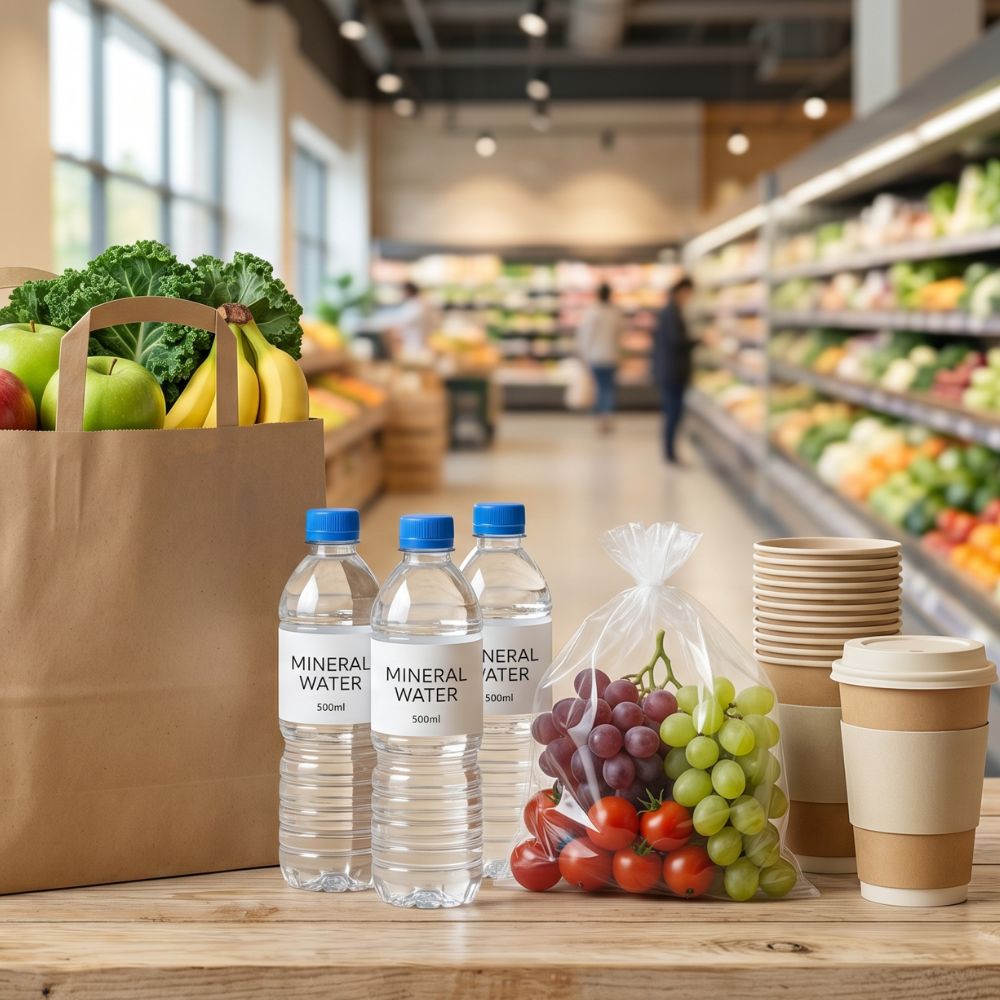 supermarkt verpakkingen